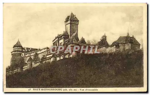 Cartes postales Haut Koenigsbourg Vue D&#39ensemble