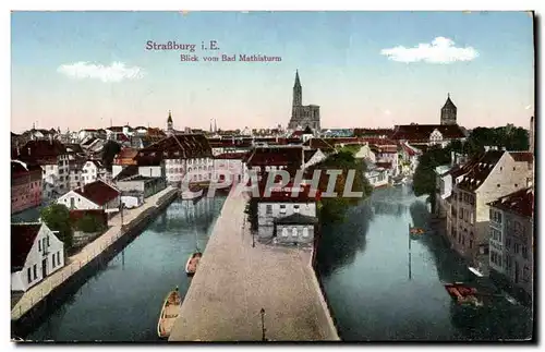 Cartes postales Strassburg Blick vom Bad Mathisturm