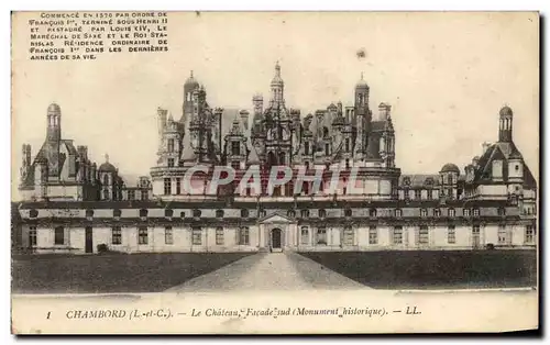 Ansichtskarte AK Chambord Le Chateau Facade sud