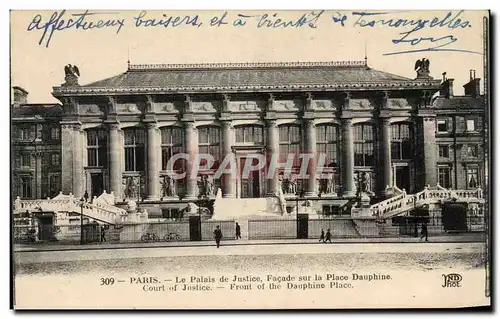 Ansichtskarte AK Paris Le Palais de Justice Facade sur la Place Dauphine