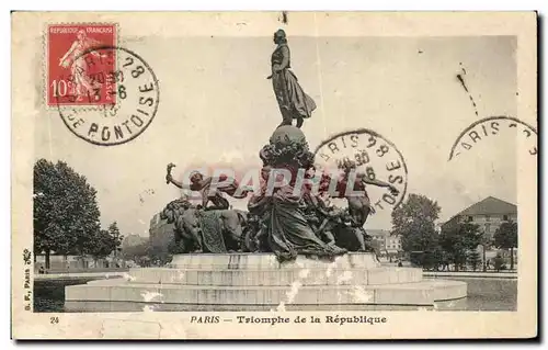 Cartes postales Paris Triomphe de la Republique