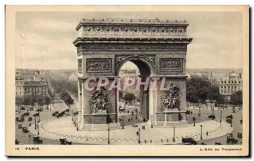 Cartes postales Paris Arc de Triomphe