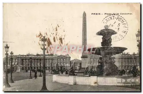 Cartes postales Paris Place de le concorde