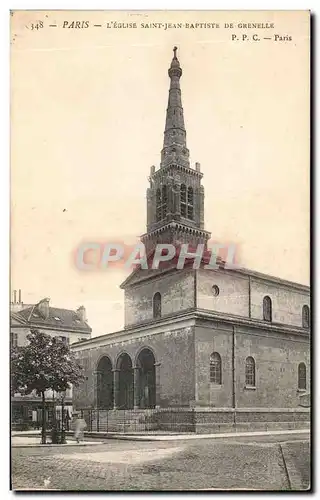 Ansichtskarte AK Paris L&#39Eglise Saint jean Baptiste De Grenelle