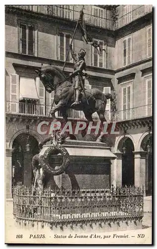 Ansichtskarte AK Paris Statue de Jeanne d&#39Arc par Fremiet