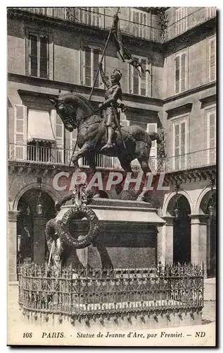 Cartes postales Paris Statue de Jeanne d&#39Arc par Fremiet