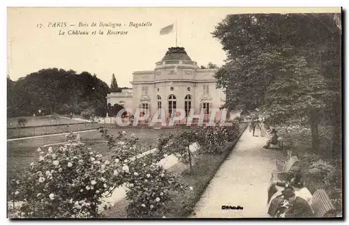 Ansichtskarte AK Paris Bois De boulogne Bagatelle Le Chateau Et La Roseraie