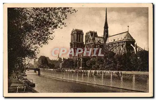 Ansichtskarte AK Paris Pittoresque Notre Dame Et Le Square De l&#39Archeveche Yvon