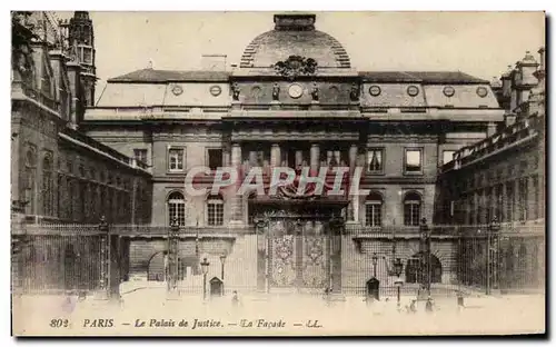 Cartes postales Paris Le Palais De Justice La Facade