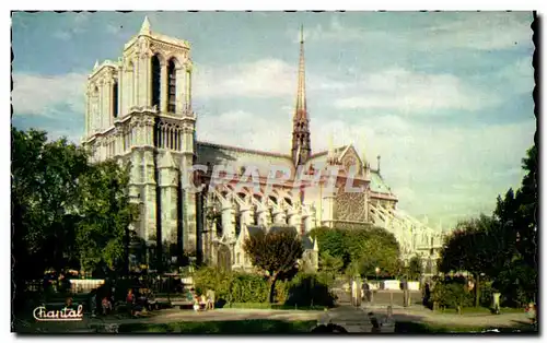 Cartes postales Paris Abside De Notre Dame