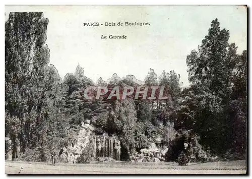 Cartes postales Paris Bois De Boulogne La Cascade