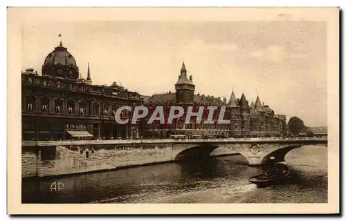 Ansichtskarte AK Paris Le Tribunal De Commerce La Conciergerie Et La Seine Court of Trade