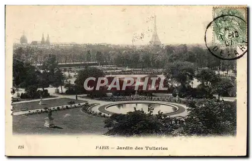 Ansichtskarte AK Paris Jardin Des Tuileries Tour Eiffel