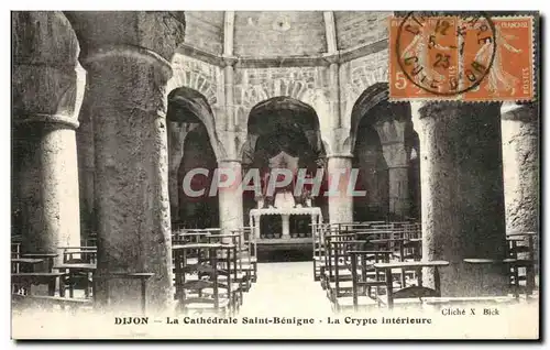 Ansichtskarte AK Dijon La Cathedrale Saint Benigne La Crypte interieure