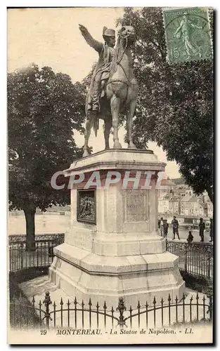 Cartes postales Montereau La Statue de Napoleon 1er