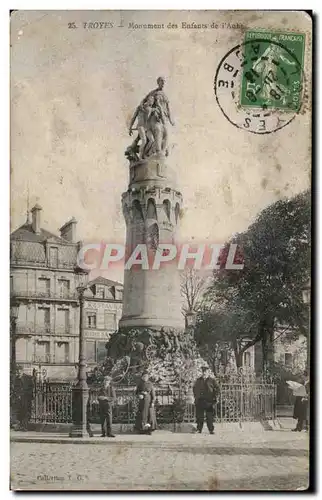 Cartes postales Troyes Monument des Enfants de I'Aube