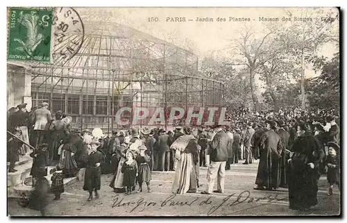 Ansichtskarte AK Paris Jardin des Plantes Maison des Singes Monkey Zoo