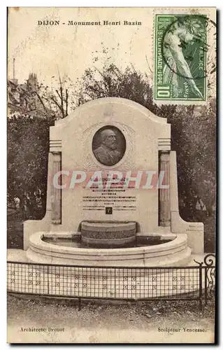 Cartes postales Dijon Monument Henri Bazin