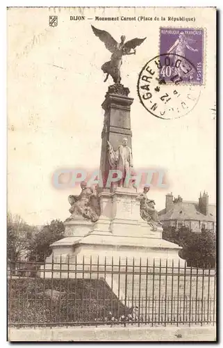 Ansichtskarte AK Dijon Monument Carnot Place de la Republique