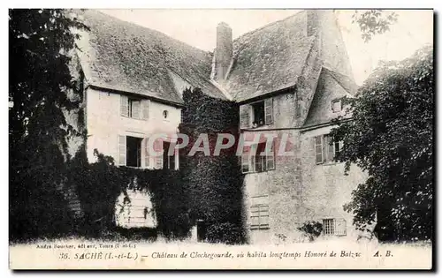 Cartes postales Chateau de Sache Chateau de Clochegourde Balzac