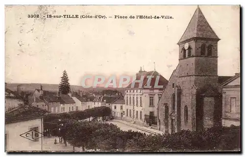 Cartes postales Is sur Tille Place de I&#39Hotel de Ville