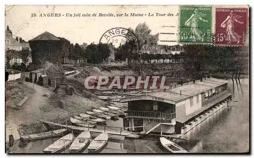 Cartes postales Angers Un joli coin de Reculee sur la Maine St Louis Peniche