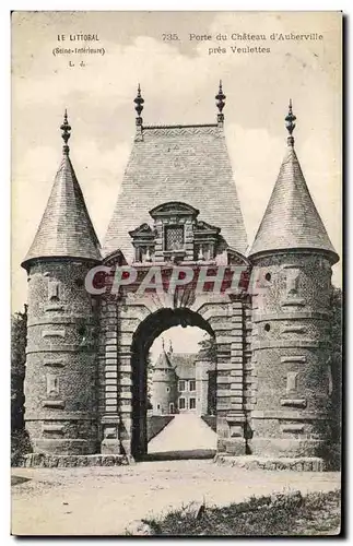 Cartes postales Le Littoral Porte Du Chateau D&#39Auberville Pres Veulettes