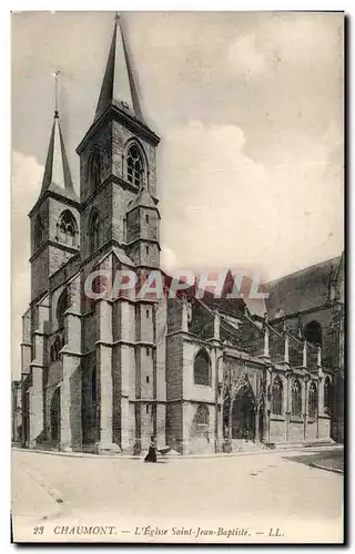 Ansichtskarte AK Chaumont L&#39Eglise saint Jean Baptisle