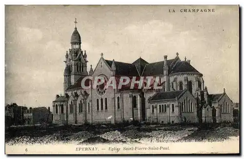 Ansichtskarte AK Epernay Eglise Saint Pierre Saint Paul