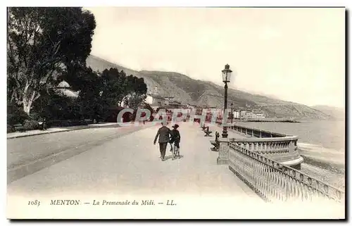 Cartes postales Menton Le Promenade Du Midi