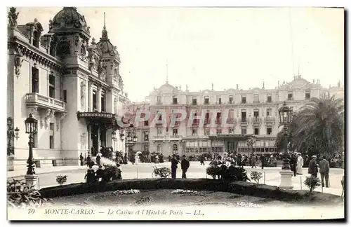 Cartes postales Monte Carlo Le Casino Et L&#39Hotel De Paris