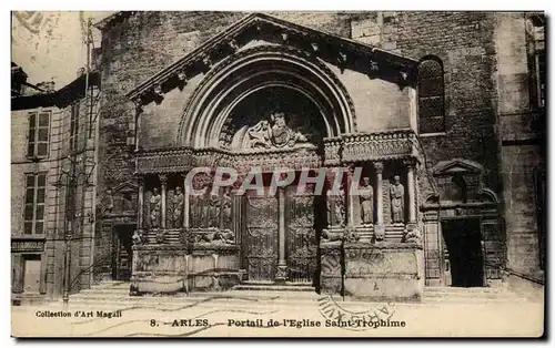 Cartes postales Arles Portail de I&#39Eglise Saint Trophime