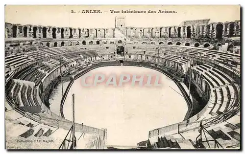Cartes postales Arles Vue interieure des Arenes