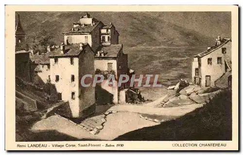 Ansichtskarte AK Remi Landeau Village Corse Saint Florent Salon 1930 Chantereau Corse Corsica