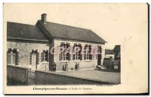 Ansichtskarte AK Champigny en Beauce Ecole de Garcons