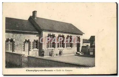 Cartes postales Champigny en Beauce Ecole de Garcons