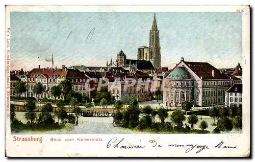 Cartes postales Strassburg Blick Vom Kaiserplatz