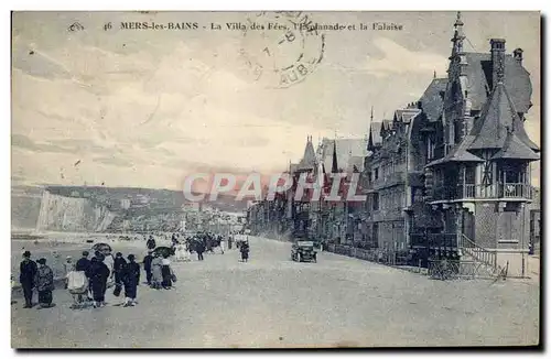 Cartes postales Mers Les Vains La Villa Des Fees l&#39esplanade et la falaise