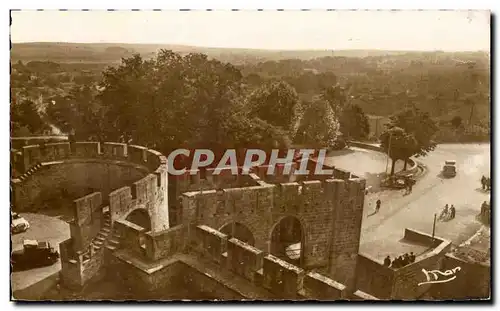 Cartes postales Carcassonne La Porte Narbonnaise Vue Des Remparts