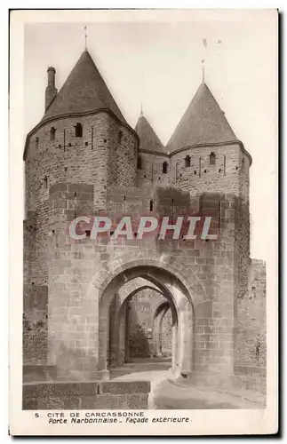 Ansichtskarte AK Cite De Carcassonne Porte Narbonnaise