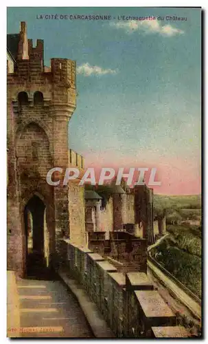 Cartes postales La Cite De Carcassonne L'Echauguette Du Chateau