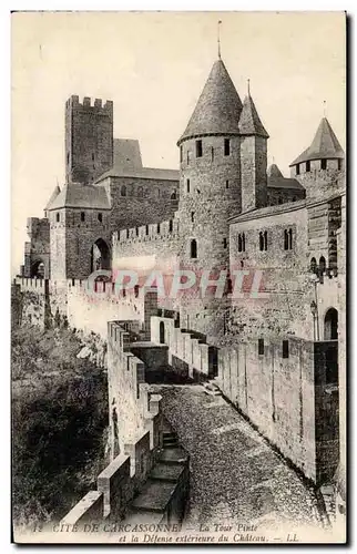 Ansichtskarte AK Cite De Carcassonne La Tour Pinte