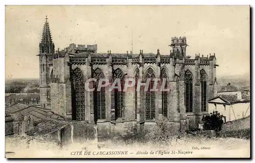 Cartes postales Cite De Carcassonne Abside De L&#39Eglise St Nazaire