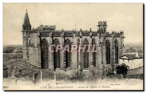 Cartes postales Cite De Carcassonne Abside De L'Eglise St Nazaire