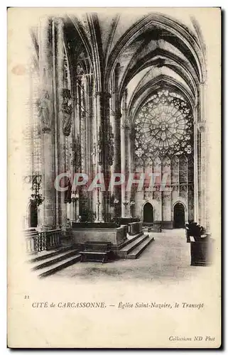 Cartes postales Cite De Carcassonne Eglise Sainl Nazaire Le Transept