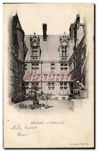 Cartes postales Bourges L'Hotel Cujas