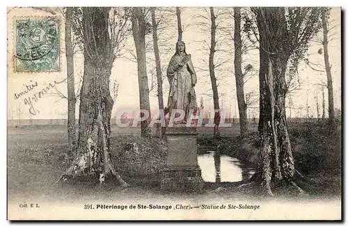 Cartes postales Pelerinage de Ste Solange Statue de Ste Solange