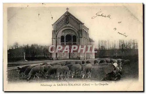 Cartes postales Pelerinage de Sainte Solange La Chapelle Moutons Folklore