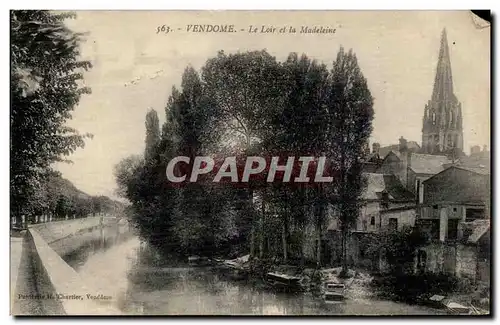 Cartes postales Vendome Le Loir et la Madeleine