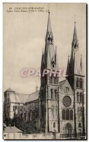 Cartes postales Chalons Sur Marne Eglise Notre Dame